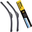 5 PLUS 24"+19" Silicone Windshield Wiper Blades Replacement For Ford Fusion 2012 2011 2010 2009 2008 2007 2006/Chevy Equinox 09-05 Impala 21-14 Malibu 15-13/Dodge Journey 2020-2008/Camry 06-02 MORE