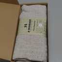 a moment Linen Pillow Covers Set of 2,Boho Farmhouse Throw Pillowcases Neutral Textured Decorative Covers for Couch Sofa Bed, Soft Linen Blend Accent Case Cushion Home Decor 20"x20" Beige Grey