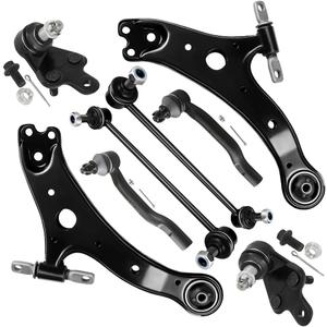 SCITOO 8pcs Front Suspension Kit Lower Control Arm Assembly Lower Ball Joints Outer Tie Rod Ends Sway Bar Links Fit For 2013-2018 For Toyota Avalon 2012-2017 For Toyota Camry