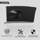 Front Black Corner Bumper End Cap Compatible with 2003-2007 Freightliner M2 106 112 Left Side Plastic (PP)