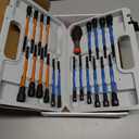 toolant 21pcs Extra Long Nut Driver Bit Set, SAE/Metric Magnetic Nut Driver Set with Replacement Handle