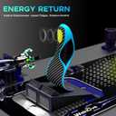 Welnove Carbon Fiber Sports Insoles with Arch Support | Jump Higer & Run Faster Stabilize Better Athletic Insoles for Running, Basketball | Shock Absorption & Energy Return,NOT for Cleats-S