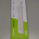 seenda Bluetooth Keyboard and Mouse Combo for Mac, SKM64-2 Rechargeable Slim Wireless Keyboard Mouse Compact, 3 Multi-Device Connection, Compatible for Mac, MacBook Pro/Air, iPad, iPhone, White Silver