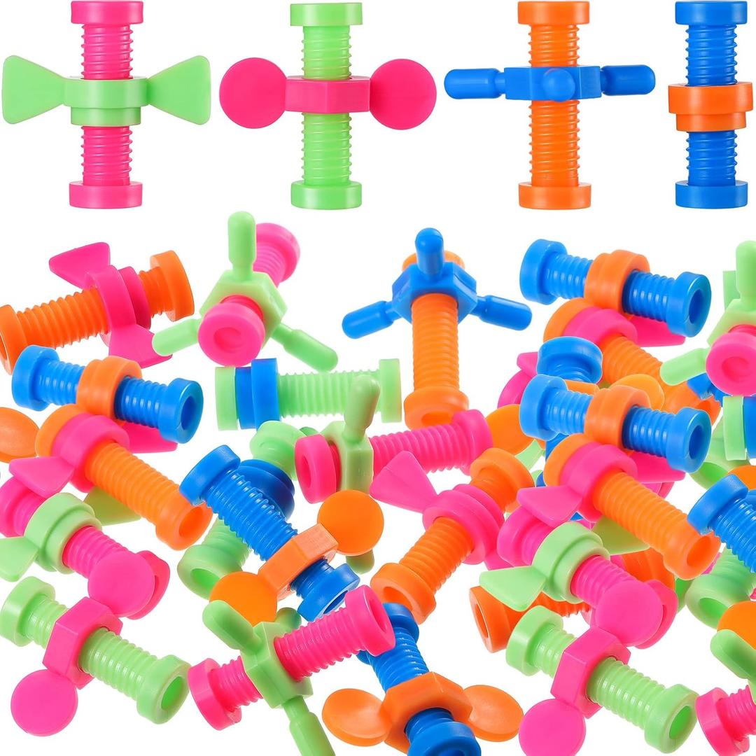 24 Pieces Sensory Fidget Toys Pencil Fidgets Plastic Pencil Topper Colorful Fidget Pen Flipper Pencils Top Fidgets for ADHD, Autism, Anxiety & Stress Relief Special Education Needs Classroom