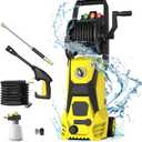 Electric Pressure Washer - 4500PSI 3.2GPM 20FT Hose 35FT Power Cord 4 Different Tips Power Washer Powerd for Patios
