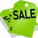 Crtiin 100 Pack Sale Tags Car Sale Sign Dealer Mirror Hang Tags 8.5 x 11.8 Inches for Car Rear View Mirror (Green)