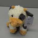 Cow Microwavable & Weighted Stuffed Animals - 1.5 Lbs Unscented Heating Pad for Period Cramps Pain Relief and Anxiety, Cute Black Cow Plush Toys Gifts for Women Girls Adults and Kids by Happy Fuel