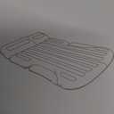 Air Mattress Thickened and Double-Sided Flocking Travel Camping Bed with 2 Pillows & Electric Pump Dedicated Mobile Cushion Inflatable Bed for SUV Trunk and Rear Seat, Light Grey 