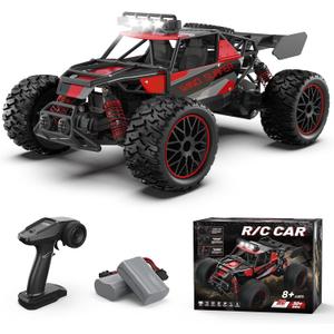 Scientoy 1:14 Remote Control Car, 30+KM/H High Speed All Terrain RC Cars for Boys Age 8-12, 2.4 GHz Off-Road RC Truck, Ideal Gifts for Adults Kids with 2 Rechargeable Batteries