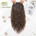20inch Natural Curly Hair Topper for Women - Perfect for Daily Use & Styling Lightweight & Breathable Topper Hair Pieces for Thinning Hair