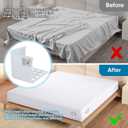 Bed Sheet Holder Lock,Fitted Sheet Straps Holders Keep Sheets Firm&Tight in Place,Mattress Straps Bed Sheet Clips Corner Holders Sheets Stay Fasteners Organizer-4Pack (Clear)
