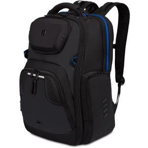 SwissGear Gaming Laptop Backpack with Charger Port (USB), Blue/Black, 19.25 Inch