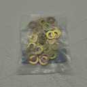9/16" (30  Pack) Grade 8 SAE Washer, Thru-Hardened, Yellow Zinc by Makers Bolt
