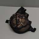 DELIMIRA Women's Front Closure Lace Underwire Sheer Bras Plus Size Full Coverage Sexy Plunge Unlined Bra, 38D