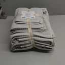 Market & Place 100% Cotton Super Soft Luxury Towel Set | Quick-Dry and Highly Absorbent | Waffle Textured | 550 GSM | 2 Bath Towels, 2 Hand Towels, & 2 Washcloths | Harper Collection (Light Grey) (6 Piece Set)