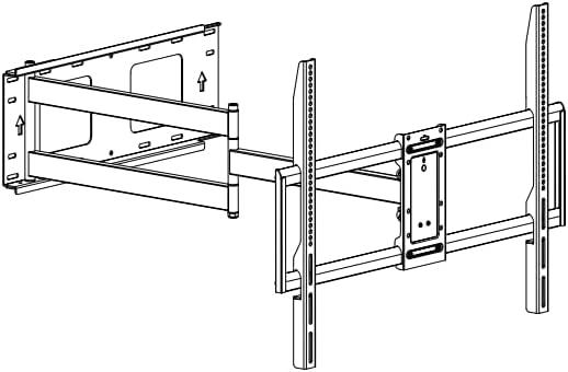 FORGING MOUNT Long Arm Full Motion TV Wall Mount for Most 42-100" TVs Holds 176 lbs, 41.75" Long Extension Corner TV Mount Heavy Duty Swivel/Tilt, Max VESA 800x600mm, Filts16,18,24 Studs