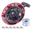 Recoil Starter with Start Cup Fit Honda GX120 GX160 GX200 Pull Starter (Steel Rod Paws) Engine 4/5.5/6.5hp Motor Replace # 28400-ZE1-003ZF 28400-ZH8-013YA