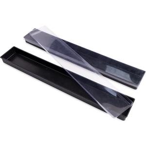 American Mahjong Tiles Trays(Tiles not Included),2Pcs/Set,Plastic Trays with Lids,Mahjong Storage Box,Mahjong Accessories