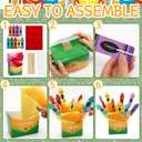 JANYUN 6 Sets 150 Pcs Back to School Crayon Theme Centerpiece