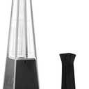 Pamapic Patio Heater, 42,000 BTU Pyramid Flame Outdoor Heater, Quartz Glass Tube Propane Patio Heater (Dark Gray)