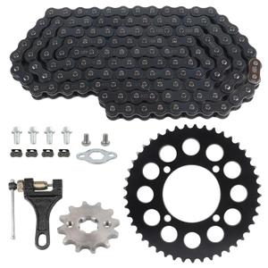 420 132 Links Chain,Rear Drive Sprocket 45T 76mm Front 12T 17mm for Chinese 50 70 90 110 125 140cc 150 160 170 Cc SSR Pit Dirt Motor Bike Motorcycle