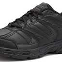 Avia Avi-Verge Mens Sneakers - Cross Trainer Mens Tennis Shoes, Pickleball or Walking Shoes for Men, Medium or Extra Wide Width Court Shoes Size 7 to 16 (12 X-Wide, Jet Black/Castle Rock)
