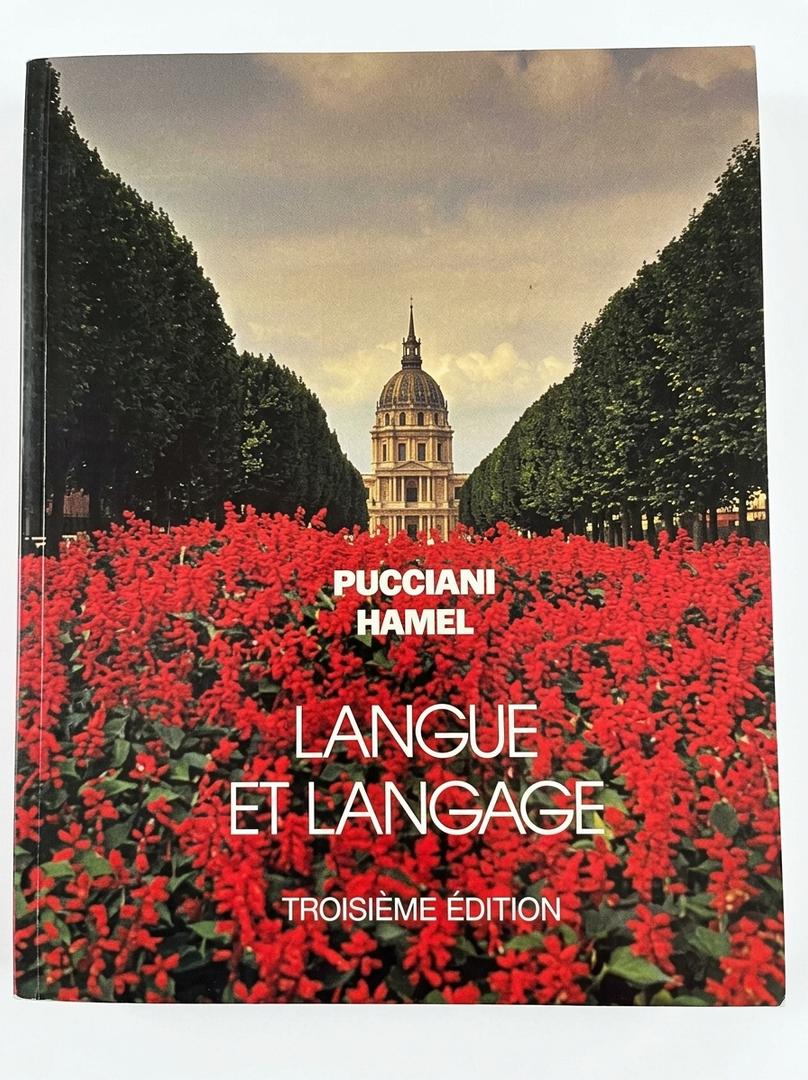 Langue Et Langage Pucciani Hamel Troisieme Edition 1979