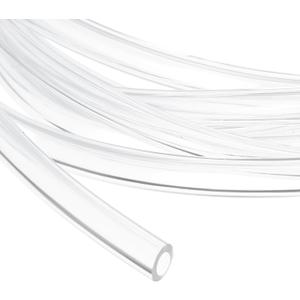 uxcell 1/4 Inch Clear PVC Tubing, 6mm ID x 10mm OD - 15ft PVC Tube Lightweight Vinyl Hose, Transparent Flexible Plastic Water Tubing for Air Oil Water Transfer Aquarium Irrigation