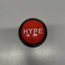 Hype Button-Hip Hop Air Horn Sound Effect Button (Batteries Included) Stocking Stuffer Podcast Back to School Classroom Teacher Office Sales Marketing Gag Nut Funny Toy Live Stream Gaming DJ Remix
