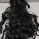PANEWAY Hair Topper 16Inch Hair Toppers For Women Wavy Curly Dark Brown Clip In Synthetic Wiglets Pieces For Women (4-8)