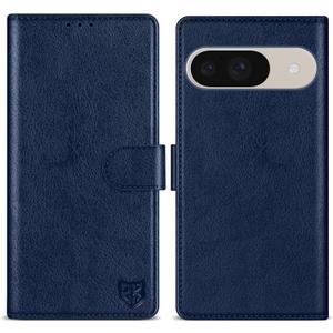 ZZXX for Google Pixel 10/Pixel 10 Pro Wallet Case with [RFID Blocking] Card Slot Kickstand Magnetic Closure Leather Flip Protective Phone Case for Google Pixel 10/10 Pro Case Wallet(Blue-6.3 inch)