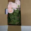 Artificial Rose Flower Blush Flowers Pink Roses Silk Flowers 12 pcs with Long Stem Silk Roses Bouquet for Wedding Bridal Shower Party Home Decoration