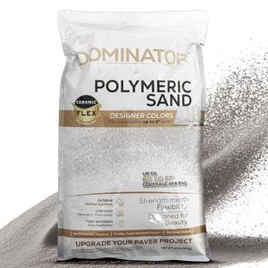 DOMINATOR Polymeric Sand for Pavers, Titanium Gray, 40 lbs - Revolutionary Ceramic Flex Technology for Stabilizing Paver Joint Widths 1/ 8” to 4” - Professional Grade Paver Sand for Patio Pavers