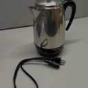 Farberware Electric Coffee Percolator, Stainless Steel Basket, Automatic Keep Warm, No-Drip Spout, 8 Cup