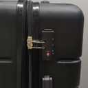 24 Inch Luggage, Hard Shell Rolling Suitcase with TSA Lock, Expandable Lightweight Luggage with Spinner Wheels, Black