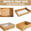 10 Pack Bakery Boxes with Window, 11.8x7.87x3.15 Inch Large Cookie Boxes, Cardboard Pastry Boxes, Take out Containers for Baking Pies, Cakes, Muffins and Pastries (S)