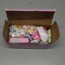 46Pcs Dollhouse Furniture Accessories Set Mini House Furniture Small Dollhouse Miniature Furniture Pretend Play House 1:12 Kitchen Bedroom Livingroom Bathroom Tiny Toy Boy Girl Kid Toddler (C Set)