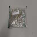 Antique Brass Curtain Rings with Eyelets for Up to 1.0-inch Curtain Rods (Set of 30 PCS Curtain Rings) (1 1/4 inch Inner Diameter)