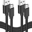 2-Pack 10FT Micro USB Power Cable for Amazon Fire TV Stick,for Roku Streaming Stick,Express Plus,Premier Plus,Voice Remote Pro,Chromecast Charging Charger for Kindle Fire 10 Tablet Firestick Cord Long