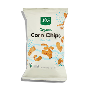 365 by Whole Foods Market, Organic Sea Salt Corn Chips, Vegan, Gluten-Free, 9 Ounce