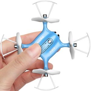 SYMA Drone for Kids, Easy Pocket RC Quadcopter with Altitude Hold, 3D Flips, Speed Switch Modes, Headless Mode, Protection Guards Helicopter Gift for Boys Girls Light Blue