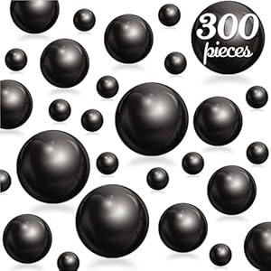 Cusmation 300 Pcs Floating Beads for Vases and 800 Pcs Water Gel Beads for Vases, Beads for Vases Plastic No Hole Pearls Floating Beads Filler Table Scatters Candle Centerpiece Home Decor 8/ 14/ 20 mm