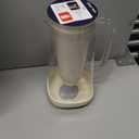 GLACIER FRESH 7 Cup Purela Glass Water Pitcher with 1 Ultrafiltration Membrane and Activated Carbon Filter, Reduces 99% Chlorine, PFOA&PFOS, Coliforms, BPA Free Materials, White