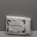 EHouseHome Heavy Duty Fabric Tablecloth with White Lace-Waterproof/Wrinkle Free/Stain Resistant/Oil Proof-for Dining,Indoor&Outdoor,Wedding,Holiday,White,Rectangle 60x102Inch