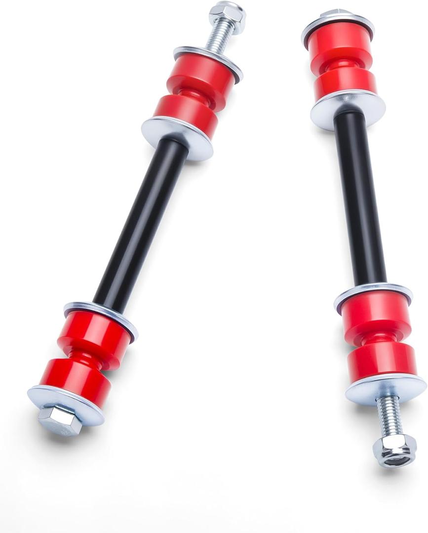 Sway Bar Link for Chevy Silverado 1500, Stabilizer Links with PU Bushings Connect Anti Roll Bar to Control arms, Fits GMC Escalade Avalanche Suburban Front Suspension System Replace OE K700538 K700432 (2007-2018 Silverado Sierra 1500)