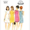 McCall's M8571A Vintage 1960's Misses' Wrap-A-Rounder Dress Sewing Pattern Packet, Design Code M8571, Sizes S-M-L-XL-XXL