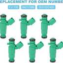 JDMON Fuel Injectors Compatible with Kia Sedona 2011 2012 2014 Kia Sorento 2011 2012 2013 Hyundai Santa Fe 2010 2011 2012 Replacement for FJ1106 84212386 353103C400-6pcs