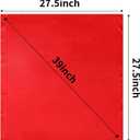 Skinny Silk Like Hair Scarf for Women Head Wrap Ribbon Handbag Neck Satin Scarves Gift Packed (Red)