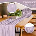 6 Pack Cheesecloth Table Runner 10Ft Christmas Gauze Boho Table Runners for Wedding Decor Bridal Shower Decorations Baby Shower Party(35" x 120")
