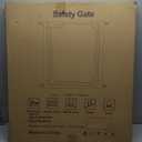Clear Acrylic Baby Gate 29.5-37.8" Wide Pressure Mount Clear Dog Gate Indoor - No Drill Auto Close, Walk Through for Doorways & Stairs & Hallway & Kitchen